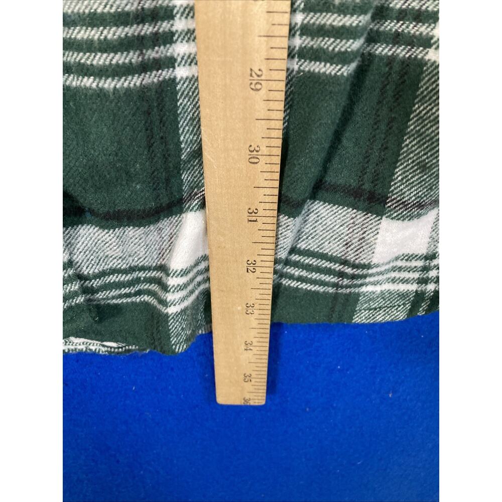 Jachs NY Girlfriend Plaid Flannel Shirt Dress Women’s Small Green White Tunic S - Picture 13 of 16
